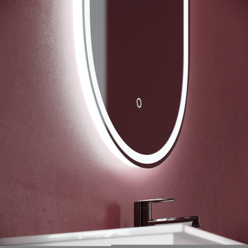 Зеркало с подсветкой Sancos Oval OV55F 60х90 подвесное - фото 5